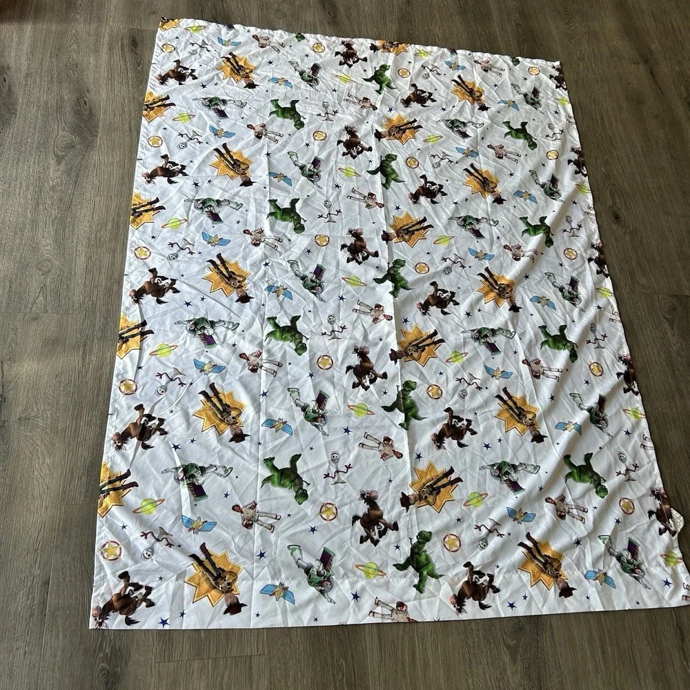 Toy Story 4 Toddler 44X58 Bed Flat Sheet Fabric Forky Woody Buzz Rex